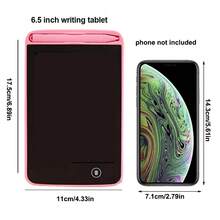 LCD Writing Tablet, 8.5 Inch / 6.5 Inch / 10 Inch / 12 Inch Colorful Doodle Drawing Board, Erasable And Reusable Electronic Drawing Board For Kids; Portable Educational Toy For 3, 4, 5, 6 Years Old Boys And Girls, Early Learning Gift, Random Style - Light Pink Monochrome Handwriting - View 4