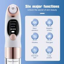 Hailicare New Upgraded Blackhead Remover With Micro-Bubble Design, Angled Tip For Different Skin Types, USB Rechargeable - White - View 4