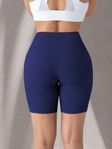 3 Pack Women's High Waisted Yoga Biker Shorts Buttery Soft Stretchy Workout Shorts, Gym Activewear Set, Hot Pink/Navy/Black, Plus Size XL-5XL - 彩色 - 查看 3