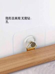 1/10/20/30 件透明亚克力相框挂钩，重型自粘式墙钩，用于挂画框、画作，无需钻孔，适用于浴室和厨房瓷砖、玻璃、木材、金属墙壁 - 彩色 - 查看 6