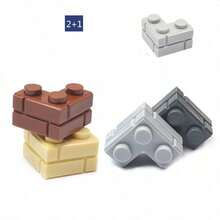 1 Bag Small Particles Thick Wall Bricks 1x2 2+1 1x4 Dots Bulk Accessories Doors Windows DIY Building Blocks Educational Toy For Kids