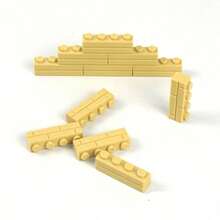 1 Bag Small Particles Thick Wall Bricks 1x2 2+1 1x4 Dots Bulk Accessories Doors Windows DIY Building Blocks Educational Toy For Kids