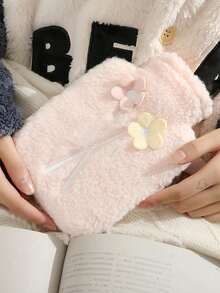 1pc New Cute Plush Hand Warmer Hot Water Bottle, Thick Anti-Explosion PVC, Washable, Keeps Warm & Cold, Warms Belly & Hands, Convenient Plush Hand Insert