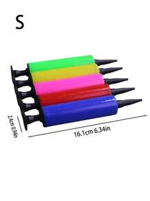 手动气泵，高效省力，便携易存放，多用途充气机，适用于气球、篮球、游泳圈等。 - 彩色 - 查看 8