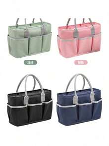 Large Capacity Craft And Sewing Organizer Tote Bag - Expandable, Portable, Multi-Slot Handbag, Large Capacity Storage Bag, Outdoor Storage Bag, Camping Storage Bag, Outdoor Tool Storage Bag, Car Accessories Storage Bag, Cleaning Supplies Storage Bag, Leisure Storage Bag, Handbag, Suitable For Daily Leisure, Outdoor Camping, Hiking Storage, Teacher's Supplies Storage, Teacher's Gift