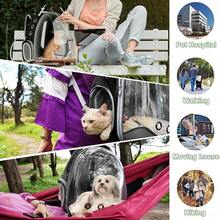 2er Set Katzen-Rucksack mit vorderem Sichtfenster – Tragbarer, atmungsaktiver Transportrucksack für Katzen | Praktische Reisetasche mit sicherer Kapsel-Form für sicheres und komfortables Unterwegs-Sein