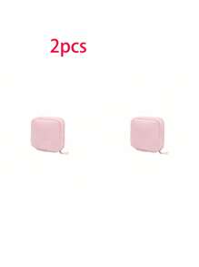 大容量卫生巾收纳袋，多功能便携式收纳盒，零钱包和迷你化妆包，哺乳垫收纳袋，卫生棉条收纳袋，女性用品收纳袋，休闲风格，涤纶材质，收纳方案，也是旅行、海滩度假、暑假、学校用品和返校的理想旅行配件。