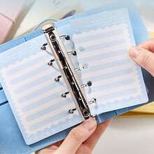 1 Planejador de folhas soltas M5, prato de pelúcia colorido, planejador com padrão de desenho animado, livro de adesivos decorativos faça você mesmo, adequado para cenários de criação de planejadores