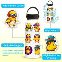 50pcs Cartoon Little Yellow Duck Stickers, Graffiti Decoration Stickers, Cute Aesthetic Graffiti Vinyl Stickers Suitable For Water Bottles, Laptops, Phones, Skateboards, Guitars, Luggage, Scrapbooks, Helmets, Bicycles, Motorcycles, Cars, Teens/Adults Party Decor Gift,Shadow The Hedgehog,Ideal Holiday And Reward Gifts,Wheelie Bin Stickers,Letter Stickers - Multicolor - View 10