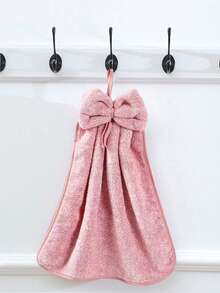 1 件简约纯色蝴蝶结手巾，超柔软吸水个性化毛巾，浴室装饰，浴室配件，多用途多功能毛巾 - 彩色 - 查看 6