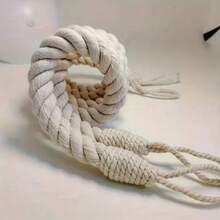 1pc Fabric Door Stopper, Wall Mounted Door & Window Protector With Woven Rope, & Fashionable Home Decor, Cute Design, Soft Material, Suitable For Household Use, Stylish Protector, Durable Structure - Multicolor - View 4