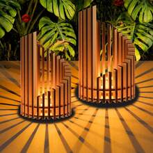 Yogle Large-Sized Reading Decorative Candle Holder, Personalized And Creative Lotus-Shaped Decorative Tea Lamp, Bedside Flame Decorative Gift, Decorations For Mother's Day And Father's Day, Gifts For Friends, Decorations For Solo Gatherings, Simple Bohemian Style Wooden Decorative Tray.