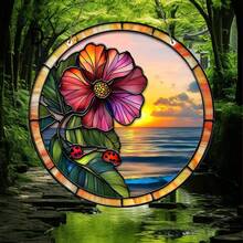 1pc Ladybug Acrylic Sun Catcher, Window Hanging Pendant, Is An Ideal Commemorative Gift For Family, Lovers, Friends, Holiday Decoration, Home Decoration, Mother's Day, Wedding Season Decoration, Birthday Gift, Wall Decoration Art