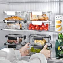 1pc Airtight Food Storage Container, Clear Plastic With Easy Lock Lid, Suitable For Grains, Rice, Pasta, Flour, Sugar, Kitchen Supplies Storage,