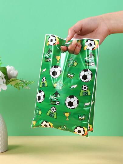 10/25/50pcs Football Gift Packaging Bags/Candy Bags, Football Party Gift Bags, Football Theme Gift Bags, Football Gifts, Football Birthday Gift Packaging, Birthday Decorations, Party Favor Packaging Supplies, Baby Shower Gifts