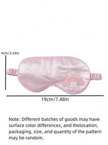 Sanrio 1Pc Cute Cartoon Hello Kitty Sleep Shade Cinnamoroll My Melody Ear Hanging Eye Mask Gift (Some Parts May Be Random),It Is Suitable For Business Trips And Daily Lunch Breaks,School,Back To School,Travel,Travel Essentials,Home Essentials,Eye Mask,Sleep Mask