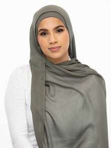 1pc Women's Soft Asymmetrical Digital Printed Pattern Printed Modal Hijabs Scarf - Multicolor - View 10