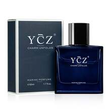 YCZ YCZ Midnight Navy Men's Perfume, Long-Lasting Essence Spray, Men's Edition. 1.7 Oz (50 Ml). Long-Lasting Essence Spray, Men's Edition. Top Notes: Pink Pepper, Grapefruit, Bergamot. Middle Notes: Jasmine, Ginger. Base Notes: Incense, Cedar, Musk. This Makes It An Ideal Gift For Men-A Collectible-Grade Perfume Suitable For Family Use, Helping You Enjoy A Peaceful Night's Sleep. - Màu xanh lam - Xem 7