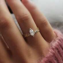 1pc Women's Fashion Ring, Casual Style, Feather Decor Ring, Suitable For Valentine's Day, Vacation, Commute, Date, Party, Wedding, Engagement, Gift For Wife, Girlfriend, Mother Birthday, Anniversary, New Year, All Seasons