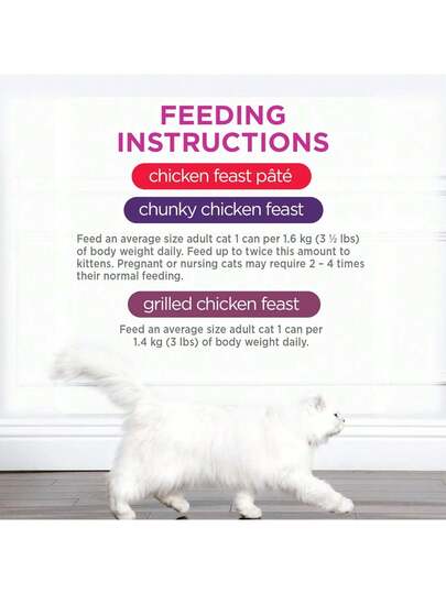Fancy Feast Wet Cat Food, Chicken Feast Variety Pack 3 Flavours - 85 G (24 Pack)