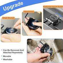 Sink Drain Strainer, Suction Cup Kitchen Food Waste Collector - Multicolor - View 5