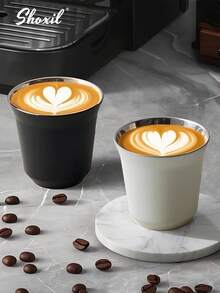 shoxil 1pc 304 Stainless Steel Coffee Cup, Cup Celebrating Saudi National Day , Tea Cup, Serving Cup, Outdoor Cup, Suitable For Holiday Gifts, Home, Courtyard