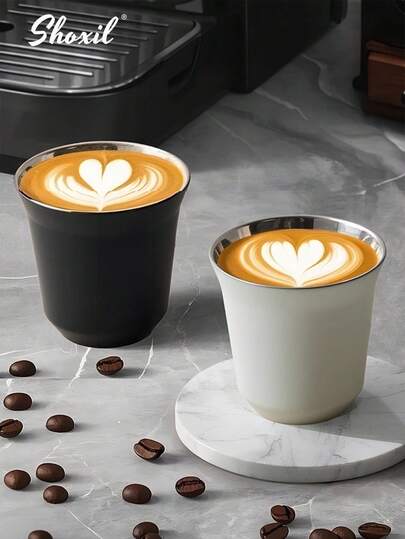 shoxil 1pc 304 Stainless Steel Coffee Cup, Cup Celebrating Saudi National Day , Tea Cup, Serving Cup, Outdoor Cup, Suitable For Holiday Gifts, Home, Courtyard