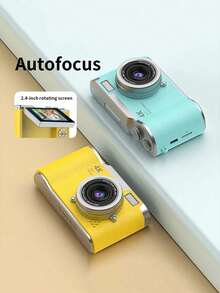 Nueva cámara digital HD - Operación con un solo botón, fácil de tomar fotos y grabar videos, para principiantes que comienzan a usar una máquina con tarjeta CCD, regalo sorpresa para amigos, opción de usar tarjeta de memoria de 32G para almacenamiento directo, uso portátil multicolor - 1 pieza - Multicolor - Ver 7
