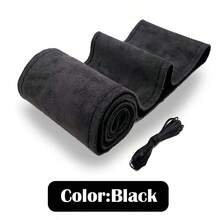 1 chiếc bọc vô lăng ô tô khâu tay, bọc vô lăng bằng da lộn, bọc vô lăng bằng da thật thoáng khí, chống trượt, lót lông giả chồn - thấm hút mồ hôi, phù hợp cho mọi mùa, tự may bằng kim chỉ, phù hợp với hầu hết các loại xe hơi, SUV và xe tải. - Nhiều màu - Xem 7