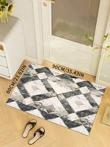 1 Multi-Color Mixed Cut Pattern Large Carpet, European Style Living Room Corridor, Entrance Door, Universal Decorative Mat, All Seasons, Home Decor - Multicolor - View 5