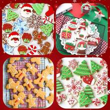 6pcs Christmas Cookie Cutters - Gingerbread Man, Angel, Snowflake, Christmas Tree, Reindeer, Christmas Star - Stainless Steel Cookie Cutter Set With Protective Soft Silicone Edges, For Baking Christmas Christmas Decorations Christmas Pajamas Christmas Gifts Christmas Decor - Multicolor - View 5