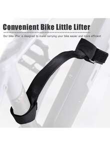 Correa de transporte multifuncional negra para bicicleta