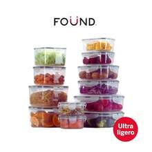 Set 12 Recipiente Hermetico Contenedor Alimentos Almacenar FOUND HOME FHM_RH-01 - transparente - Ver 7