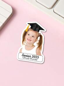 1pc Customized Acrylic Name & Photo Badge, Personalized Student Chest Badge, 2025 Graduation Gift Brooch Back To School,Customized Kids Growth Souvenirs,Easy Comfort,Kids,Urban Gala,Modern,Colorful,Cute - Badge - View 12