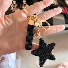 1pc Car Keychain Creative Star Keychain - Suitable For Bags And Car Keys - Give To Friends And Family, Suitable For Ramadan, Valentine's Day, Christmas, Birthdays, Ladies' Halloween, And Thanksgiving Gifts Halloween Accessories Teachers Day Gift Ideas