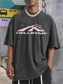 Casual Short Sleeve Tees For Men  Star Shirt For Summer - màu đen - Xem 2