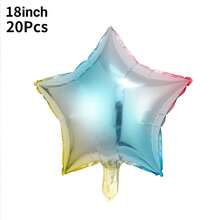 18" ,10" Star Balloons Foil Balloons Mylar Balloon For Birthdays Christmas, Halloween, New Year's Day,Baby Shower, Gender Reveal, Wedding, Magical Prom, Engagement Party Decoration