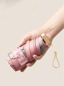 迷你折叠伞，防水便携旅行伞，女士防晒防紫外线伞，遮阳防雨两用，五折超轻便携，迷你旅行伞，防风防晒，99%紫外线防护，男女通用 - 彩色 - 查看 3