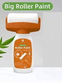 White Paint For Walls, Portable Integrated Paint Roller, Easy-To-Apply Small Drywall Repair Kit, Suitable For Small Areas. White Paint - For Easy Cleaning And Original Walls, Small Roller Brush Repair Kit, Scratch And Yellowing Repair, Water-Based, Ideal Choice For Home Aesthetics. 500g White Paint For Wall Touchup, Paint Roller Kit For Flat, Ceiling Walls