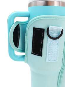 1PC Water Bottle Carrier Bag With Phone Pocket,Suitable For 40/30 Oz Tumbler With Handle With Adjustable Strap Bollus,Key Hook,Suitable For Hiking Travelling Camping Sports Water Bottle Case Insulated Bag Crossbody - Multicolor - View 7
