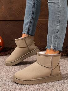 Fall/Winter Women's Solid Color Party Preppy College Vacation Fashion Retro Gothic Outdoor Beach Casual Western Style Commute Quilted Fringe Edge Fur Lining