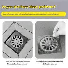 20 PCS Premium Stainless Steel Sink Strainer, 4 Inch Fine Mesh Drain Filter – Hair Catcher For Kitchen/Bathroom/Shower, Odor Proof & Rustproof, Easy Clean Universal Sink Strainer (Silver) - 銀色 - 查看 5