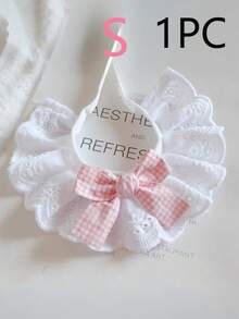 1 Pure Cotton Lace Scarf For Cats, Cat Accessories, Dog Accessories, Cat Items, Pet Bows, Cute Decorative Bibs, Cat Bow Ties, Halloween Decorative Cat Collars