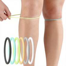 2 piezas Rodillera de silicona - Estabilizador patelar circular, con alta elasticidad y resistencia, adecuado para diferentes formas de pierna, fácil de usar, lavable, adecuado para baloncesto, fútbol, deportes al aire libre, correr, fitness, etc., proporcionando protección para las rodillas y la rótula