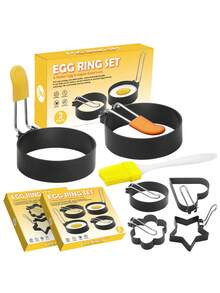 1pc-Non Stick Fried Egg Ring, Commercial Stall Dedicated, Internet Famous, Same Type Of Artifact, Household Fried Egg Set Mold
