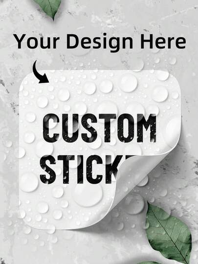 1~108 st personliga etiketter - Anpassade klistermärken, fyrkantiga klistermärken med valfri design, bild, logotyp, text, vattentäta klistermärken, anpassade tacketiketter, unika, perfekta presenter till hennes vänner, son, dotter, skolelever, arbetare, barn, skola, hem, kontor, för födelsedagar, skola, hem, Halloween, jul, kontorsdekor