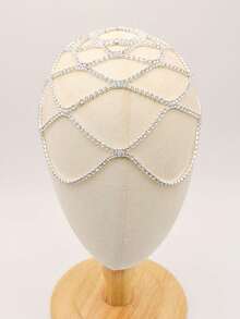 Faixa de cabeça de renda estilo boêmio, acessório luxuoso para vestidos de noite em festas elegantes