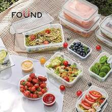 Set 12 Recipiente Hermetico Contenedor Alimentos Almacenar FOUND HOME FHM_RH-01 - transparente - Ver 9