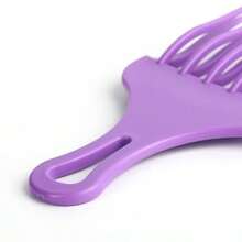 1pc Large Tooth Comb For Hair Dyeing & Styling, Double Layer Wavy Comb, Pomade Comb, Hair Styling Comb, Plastic Material, Suitable For Hairstyling At Home