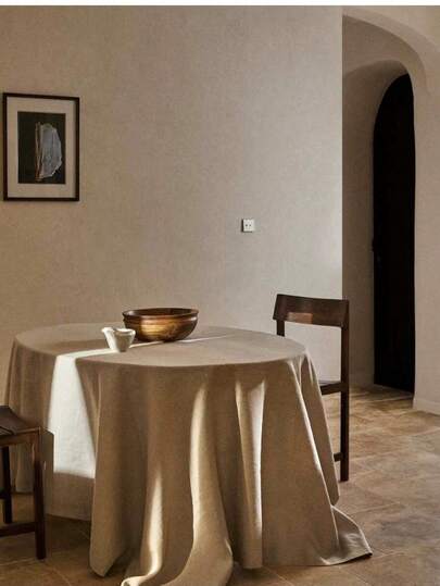 1/2 stuks Nordic Ins-stijl Japanse moderne minimalistische effen linnen tafelkleed voor salontafel, eettafel